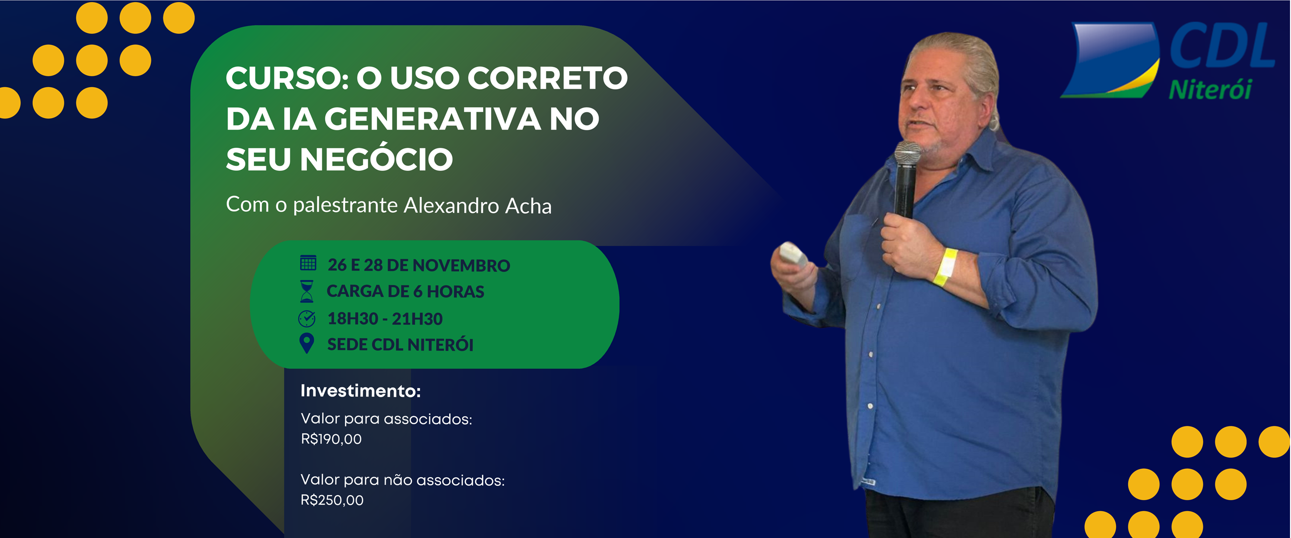 Inscrição Curso – O Uso Correto da IA Generativa no Seu Negócio – 26 e 28/11 – 18h30 às 21h30